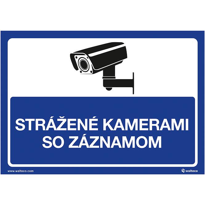 Strážené kamerami zo záznamom – modrý A5, 148 x 210 mm