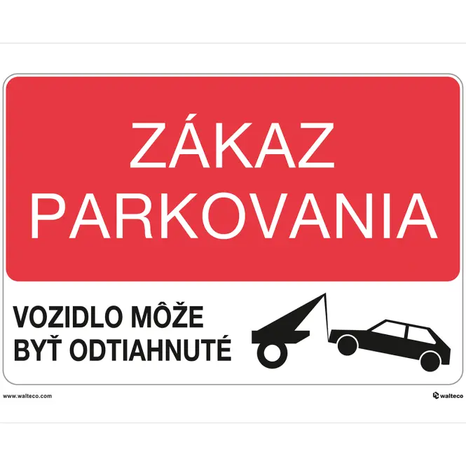 Zákaz parkovania, odťah A4