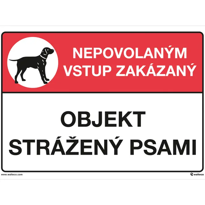 Objekt strážený psami 210x148 mm