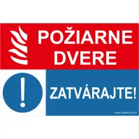 Požiarne dvere, zatvárajte