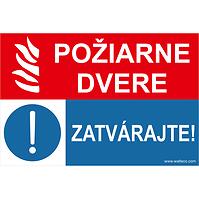 Požiarne dvere, zatvárajte