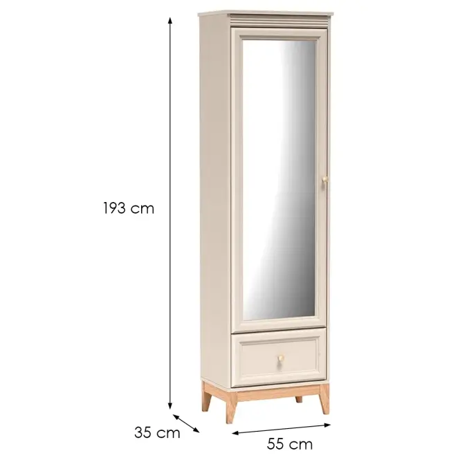 Skriňa Windsor W-18 Kashmir/Dub Prírodný