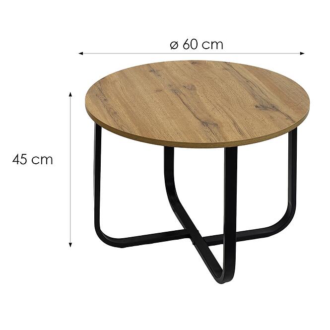 Konferenčný Stolík Pmc-Ct2514 Prírodná/Čierna