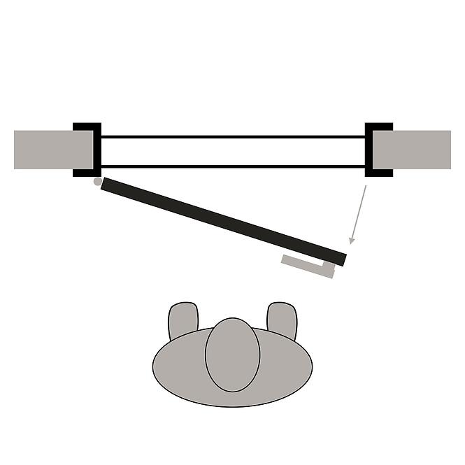 Interiérové vchodové dvere RT03 80L kovový antracit