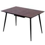 Rozkladací Stôl Remy 120/160x80 12526 Dub 8078-75/Čierna