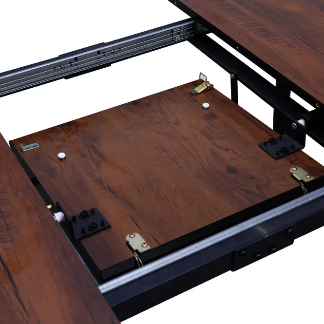 Rozkladací Stôl Remy 120/160x80 12526 Dub 8078-75/Čierna