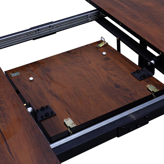 Rozkladací Stôl Remy 120/160x80 12526 Dub 8078-75/Čierna,10