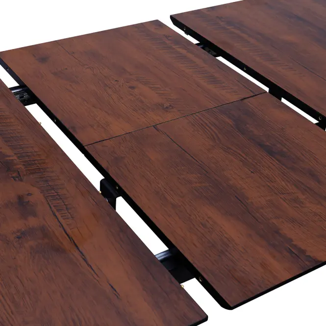 Rozkladací Stôl Remy 120/160x80 12526 Dub 8078-75/Čierna