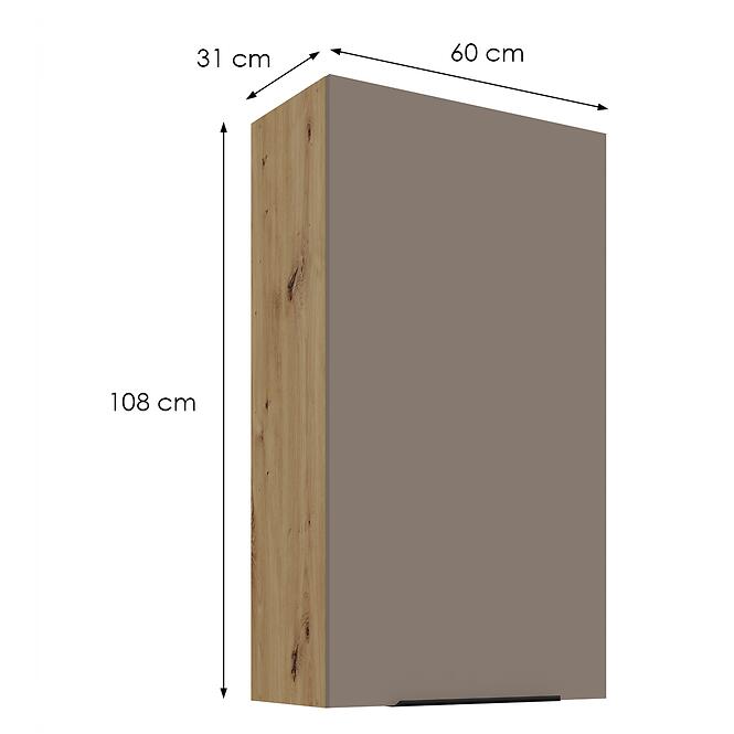 Kuchynská skrinka Aria-Ta/Ar Anti Fingerprint 60g-108 1f,2