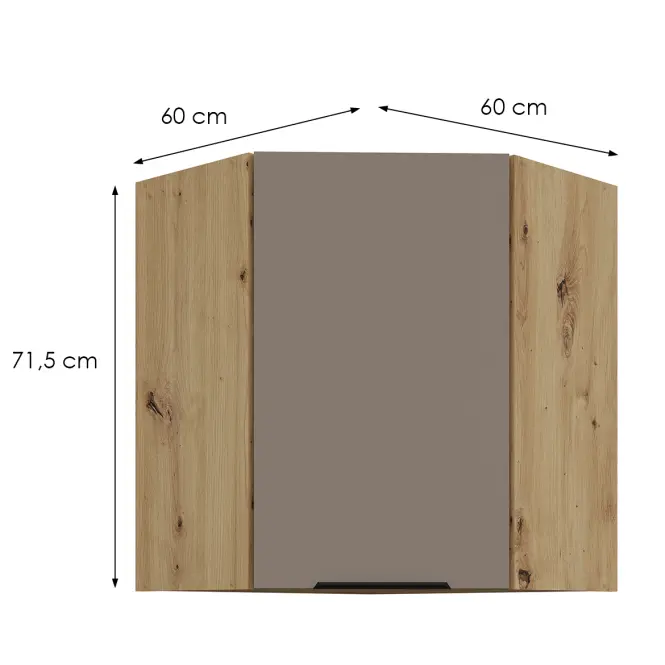 Kuchynská skrinka Aria-Ta/Ar Anti Fingerprint 60x60 Gn-72 1f (45°)