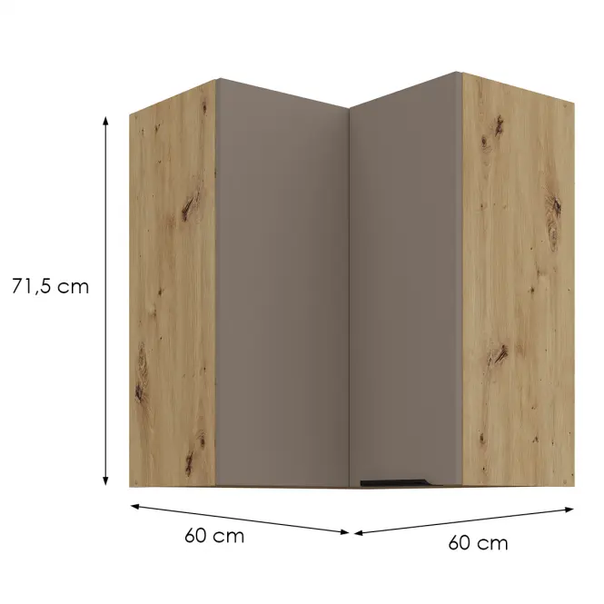 Kuchynská skrinka Aria-Ta/Ar Anti Fingerprint 60x60 Gn-72 2f (90°)