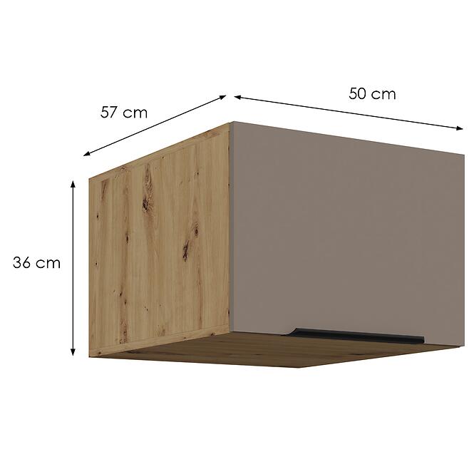 Kuchynská skrinka Aria-Ta/Ar Anti Fingerprint 50 Nagu-36 1f,2