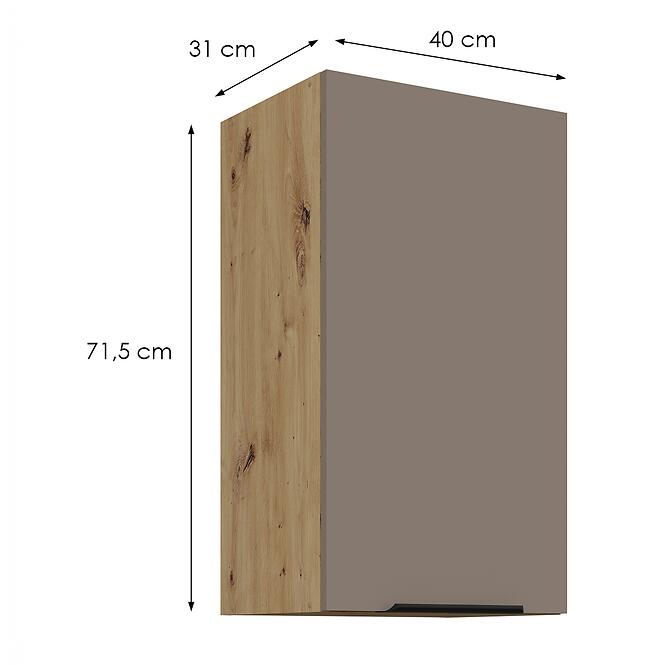 Kuchynská skrinka Aria-Ta/Ar Anti Fingerprint 40g-72 1f,2