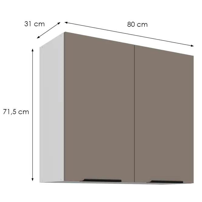 Kuchynská skrinka Aria-Ta/Wh Anti Fingerprint 80g-72 2f