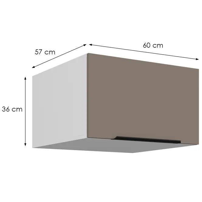 Kuchynská skrinka Aria-Ta/Wh Anti Fingerprint 60 Nagu-36 1f