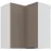 Kuchynská skrinka Aria-Ta/Wh Anti Fingerprint 60x60 Gn-72 2f (90°)