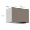 Kuchynská skrinka Aria-Ta/Wh Anti Fingerprint 50gu-36 1f,2