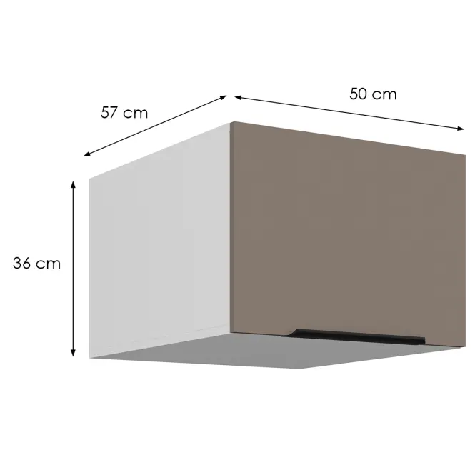 Kuchynská skrinka Aria-Ta/Wh Anti Fingerprint 50 Nagu-36 1f