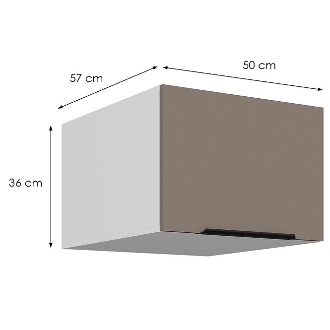 Kuchynská skrinka Aria-Ta/Wh Anti Fingerprint 50 Nagu-36 1f,2