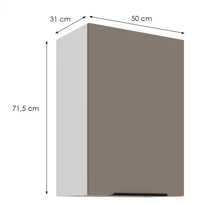 Kuchynská skrinka Aria-Ta/Wh Anti Fingerprint 50g-72 1f