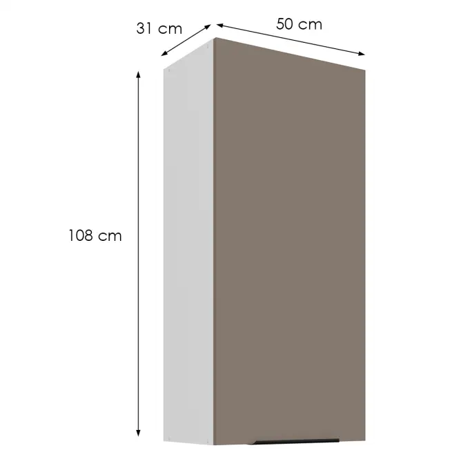 Kuchynská skrinka Aria-Ta/Wh Anti Fingerprint 50g-108 1f