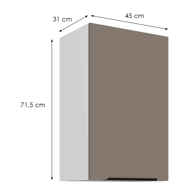 Kuchynská skrinka Aria-Ta/Wh Anti Fingerprint 45g-72 1f
