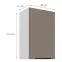 Kuchynská skrinka Aria-Ta/Wh Anti Fingerprint 45g-72 1f,2