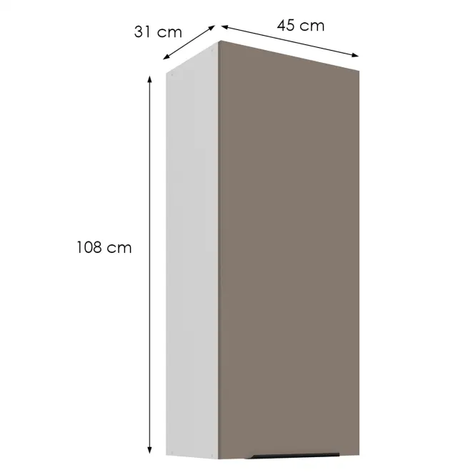 Kuchynská skrinka Aria-Ta/Wh Anti Fingerprint 45g-108 1f