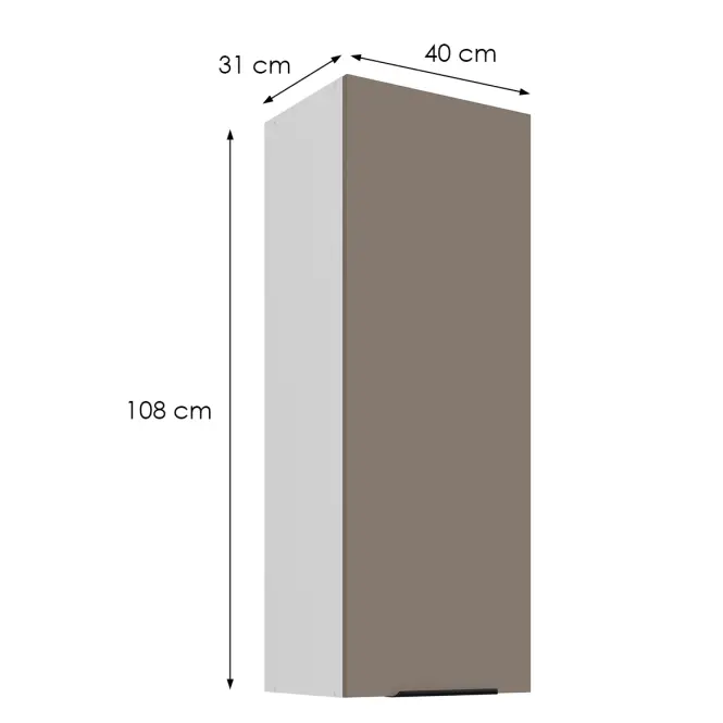 Kuchynská skrinka Aria-Ta/Wh Anti Fingerprint 40g-108 1f