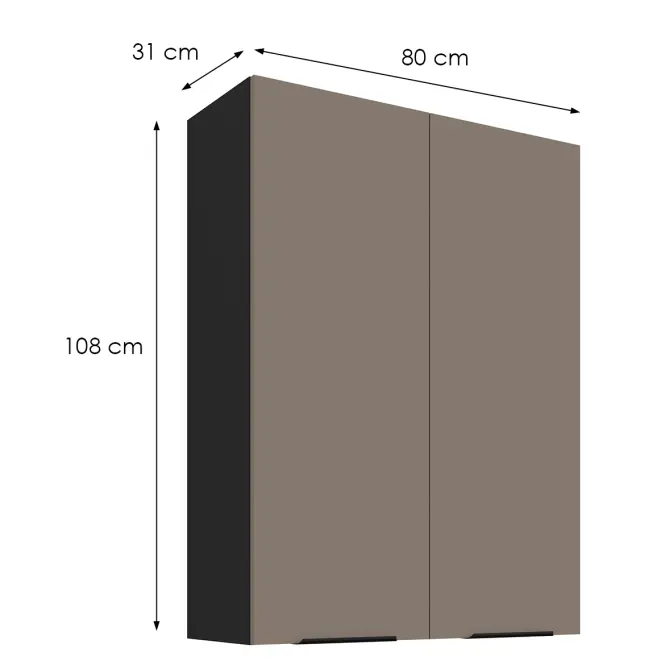 Kuchynská skrinka Aria-Ta/Bl Anti Fingerprint 80g-108 2f