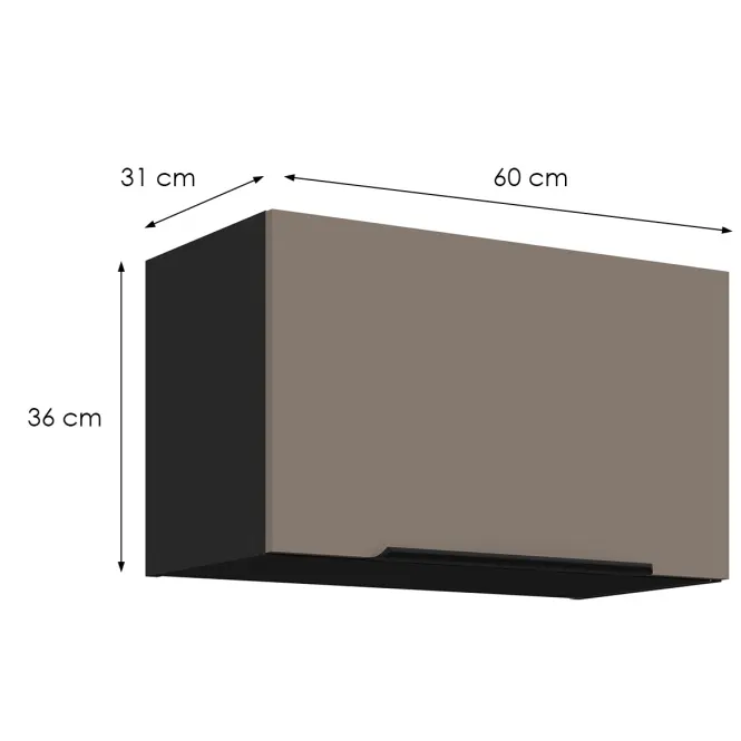 Kuchynská skrinka Aria-Ta/Bl Anti Fingerprint 60gu-36 1f