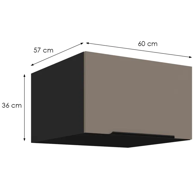 Kuchynská skrinka Aria-Ta/Bl Anti Fingerprint 60 Nagu-36 1f