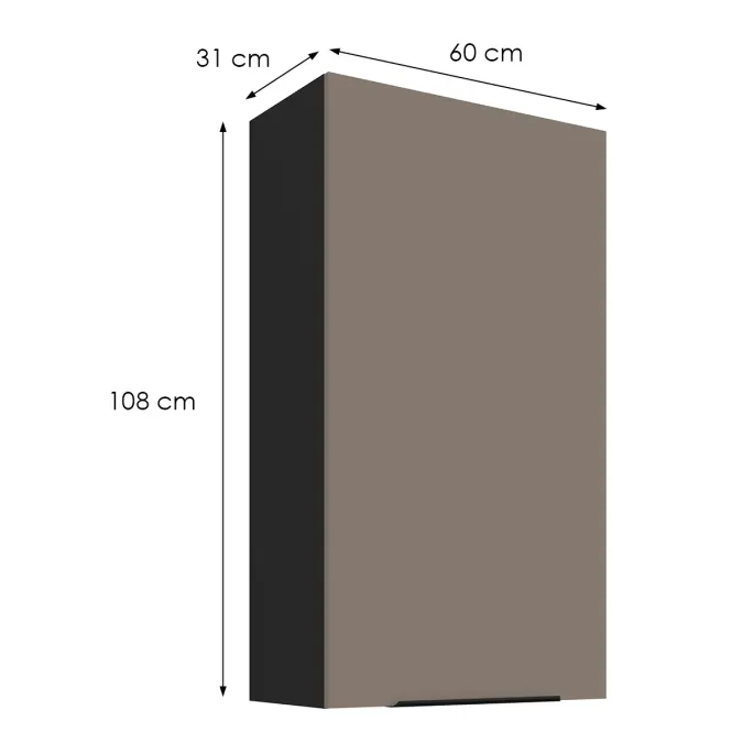 Kuchynská skrinka Aria-Ta/Bl Anti Fingerprint 60g-108 1f
