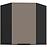 Kuchynská skrinka Aria-Ta/Bl Anti Fingerprint 60x60 Gn-72 1f (45°)