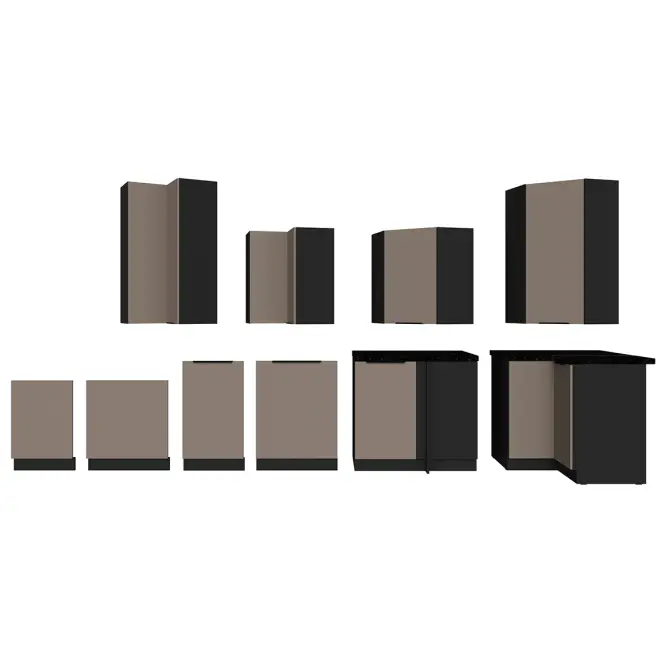 Kuchynská skrinka Aria-Ta/Bl Anti Fingerprint 60x60 Gn-72 1f (45°)