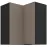 Kuchynská skrinka Aria-Ta/Bl Anti Fingerprint 60x60 Gn-72 2f (90°)