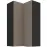 Kuchynská skrinka Aria-Ta/Bl Anti Fingerprint 60x60 Gn-108 2f (90°)