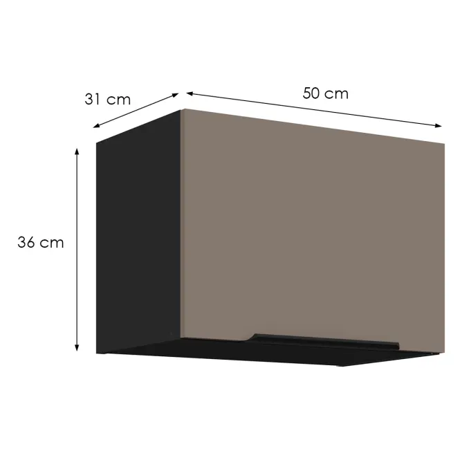 Kuchynská skrinka Aria-Ta/Bl Anti Fingerprint 50gu-36 1f
