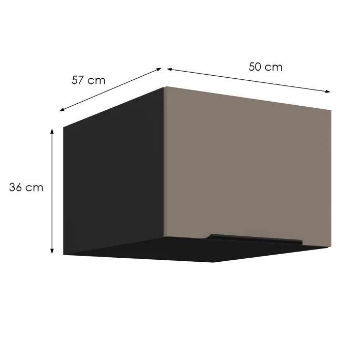 Kuchynská skrinka Aria-Ta/Bl Anti Fingerprint 50 Nagu-36 1f