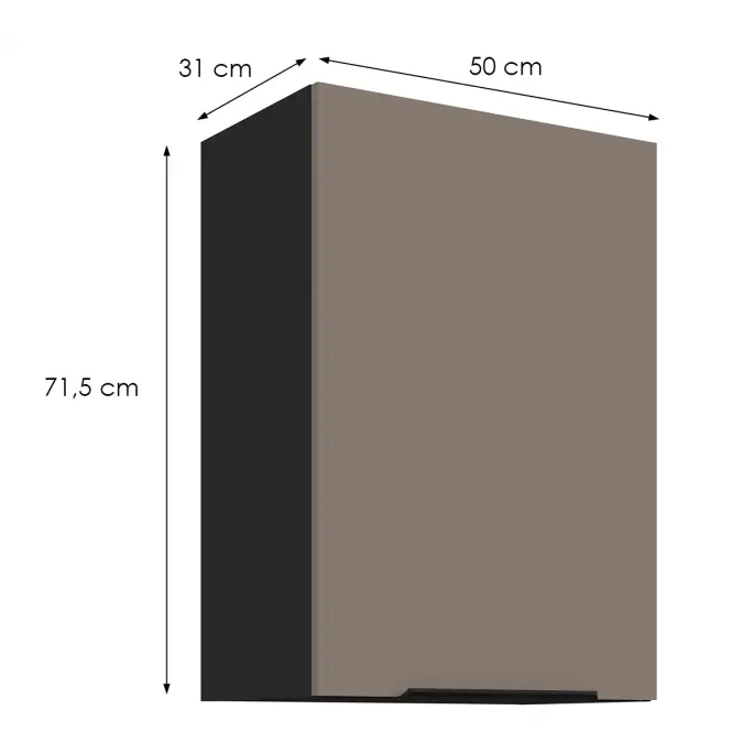 Kuchynská skrinka Aria-Ta/Bl Anti Fingerprint 50g-72 1f
