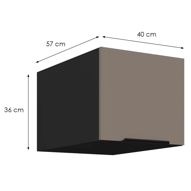 Kuchynská skrinka Aria-Ta/Bl Anti Fingerprint 40 Nagu-36 1f