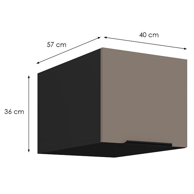 Kuchynská skrinka Aria-Ta/Bl Anti Fingerprint 40 Nagu-36 1f,2