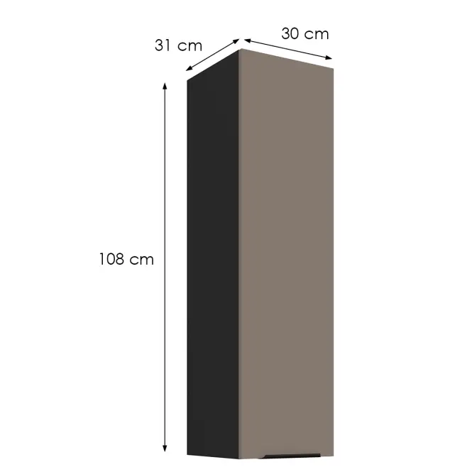 Kuchynská skrinka Aria-Ta/Bl Anti Fingerprint 30g-108 1f