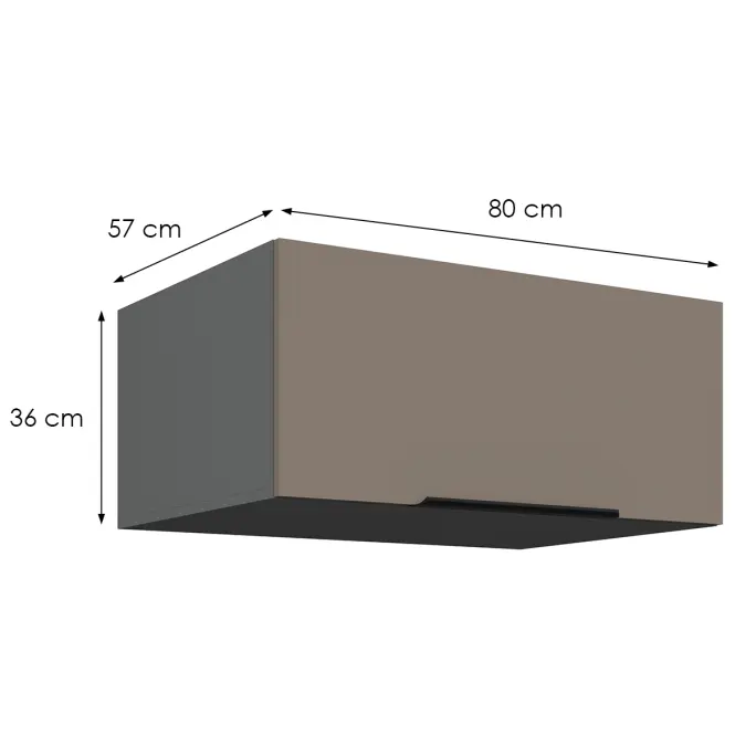 Kuchynská skrinka Aria-Ta/Ant Anti Fingerprint 80 Nagu-36 1f