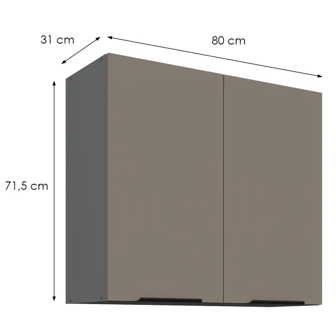 Kuchynská skrinka Aria-Ta/Ant Anti Fingerprint 80g-72 2f