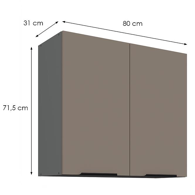 Kuchynská skrinka Aria-Ta/Ant Anti Fingerprint 80g-72 2f,2
