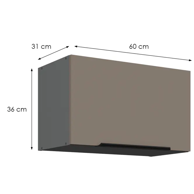 Kuchynská skrinka Aria-Ta/Ant Anti Fingerprint 60gu-36 1f