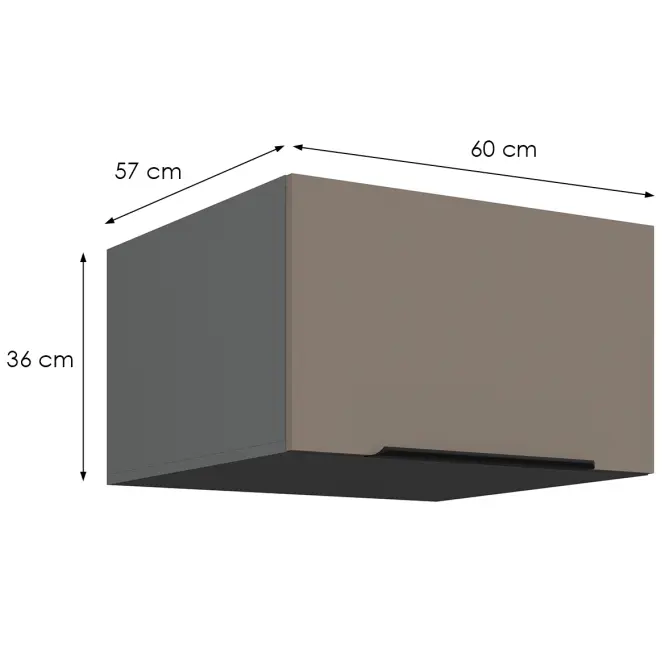 Kuchynská skrinka Aria-Ta/Ant Anti Fingerprint 60 Nagu-36 1f
