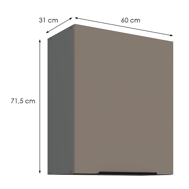 Kuchynská skrinka Aria-Ta/Ant Anti Fingerprint 60g-72 1f,2