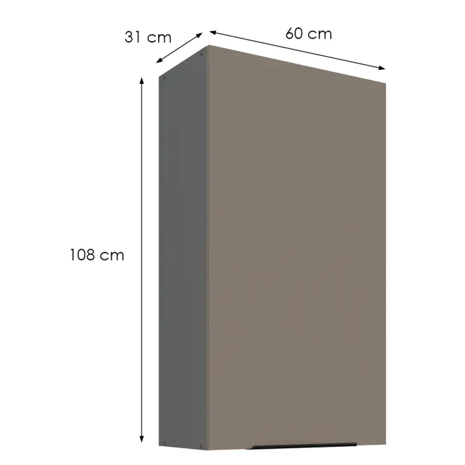 Kuchynská skrinka Aria-Ta/Ant Anti Fingerprint 60g-108 1f
